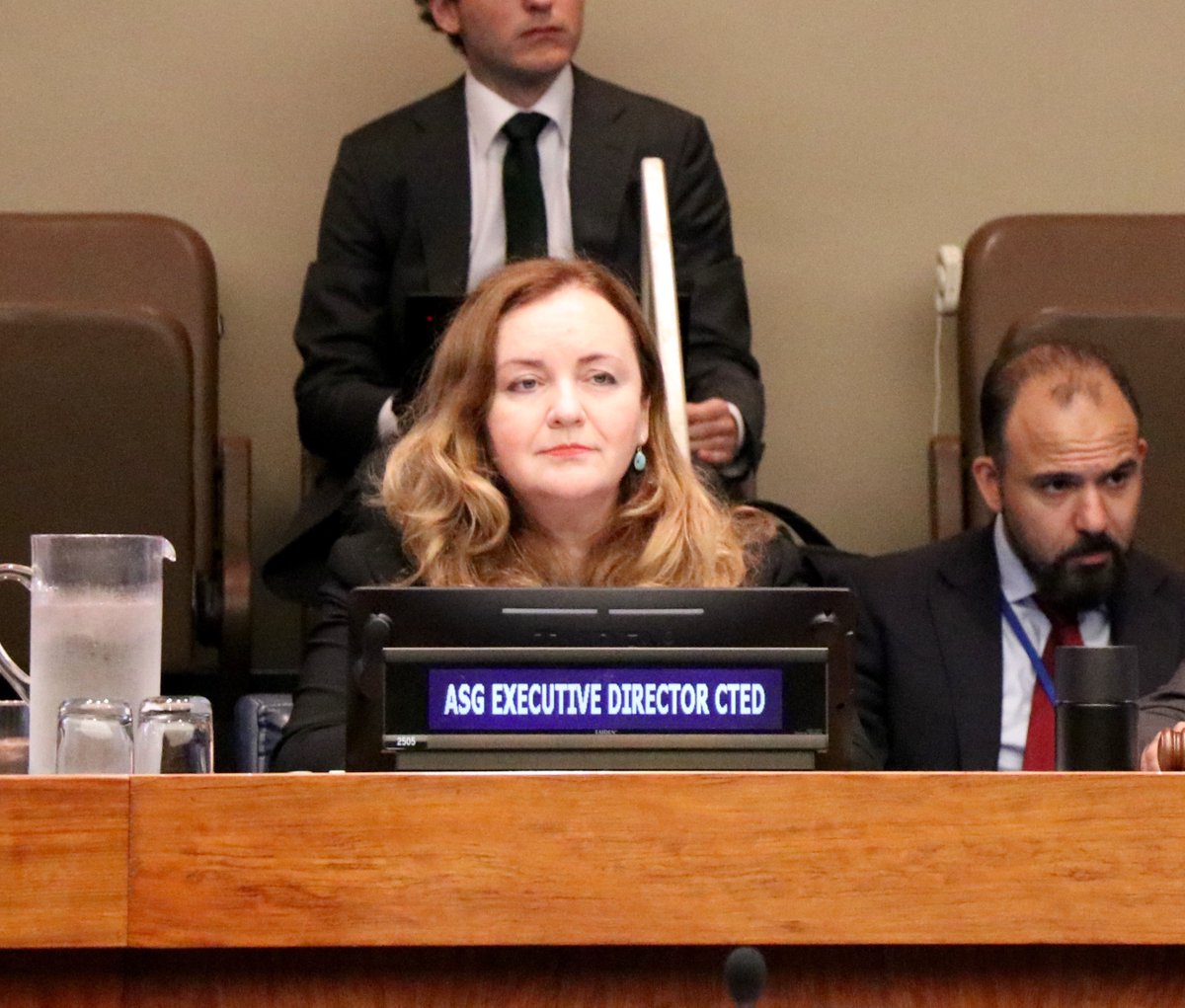 UN_CTED's tweet photo. In @UN #CTC open briefing on #CTBorderSecurity, ASG/ED Ms. Natalia Gherman @UN_CTED notes the importance of comprehensive and risk-based approaches to ensure effective #BorderControl in response to the evolving threats to #CTBorderSecurity https://t.co/QpX5guIXga