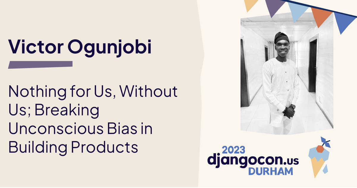 djangocon's tweet photo. Speaker shout-out to @chemicopy_. Join us for their talk Nothing for Us, Without Us; Breaking Unconscious Bias in Building Products.

#djangocon https://t.co/5XOS6myz87