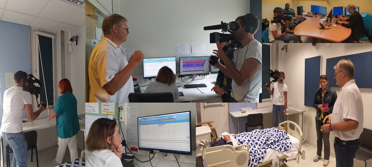 🎥Heureux d'avoir accueilli une équipe de tournage de M6 au sein de l'équipe COMETE <a href="/inserm/">Inserm</a> <a href="/Universite_Caen/">Université de Caen Normandie</a> et du Service des Explorations Fonctionnelles du @CHU_Caen  pour un reportage sur le sommeil. <a href="/AnneDiependaele/">anne-sophie diependaele</a> <a href="/DamienDavenne1/">Damien Davenne</a>