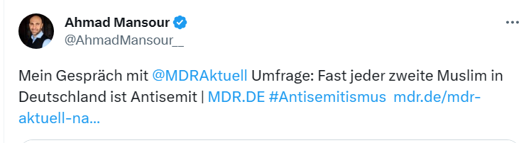 Mansour wenn es  Weiße betrifft vs. Mansour wenn es Muslim:innen betrifft.