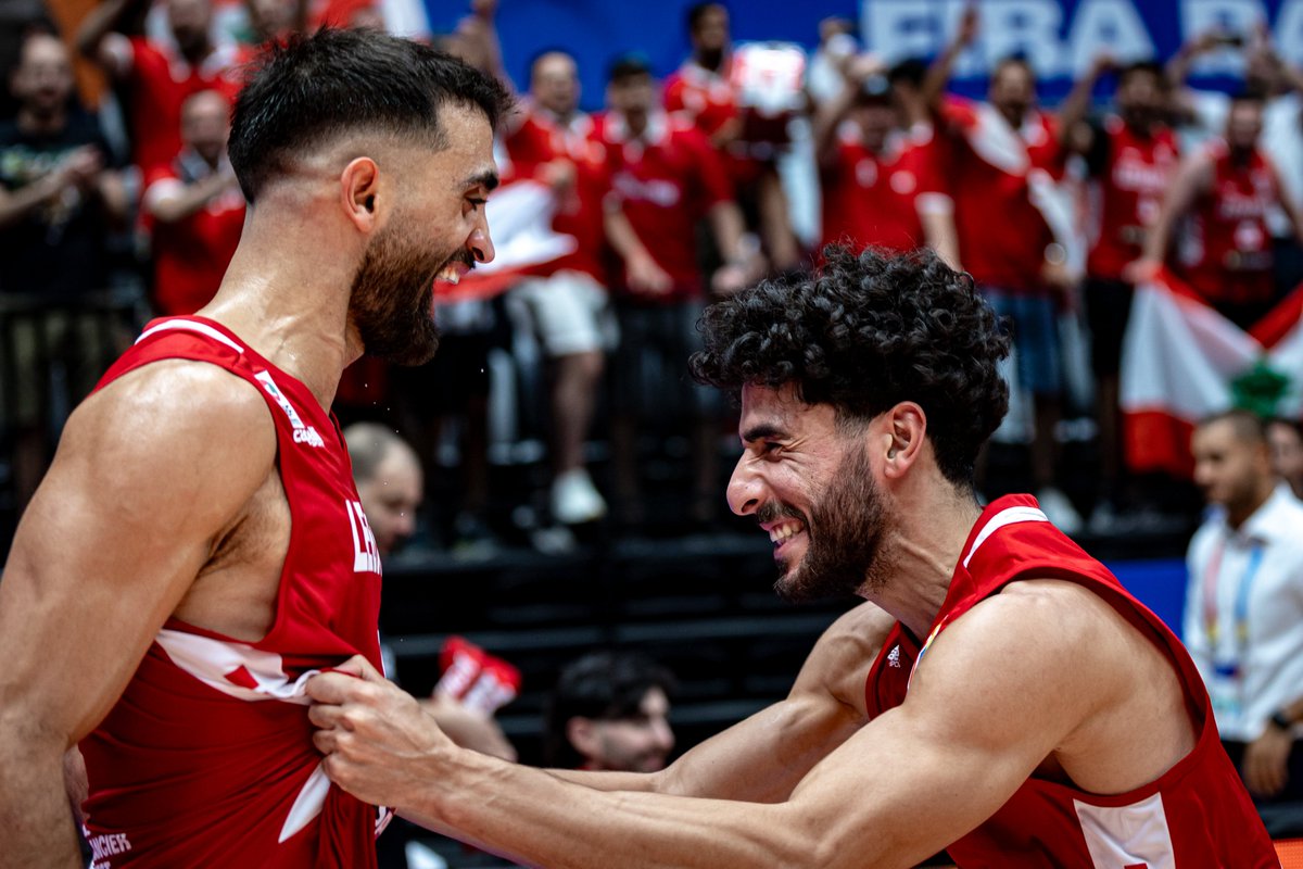 FIBAWC's tweet photo. It means EVERYTHING. 🥹🇱🇧

Lebanon wins their first #FIBAWC game since 2010.

#WinForLebanon https://t.co/0uL7LZPLUH
