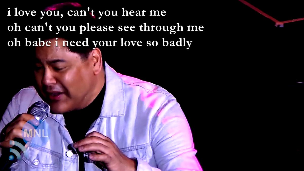 momentumMNL's tweet image. i love you can't you hear me
oh can't you please see through me
oh babe i need your love so badly
it's no lie so please believe me
in my heart you'll see the real me
you just gotta give me a chance
#odetteQuesada #ricSegreto #martinNievera