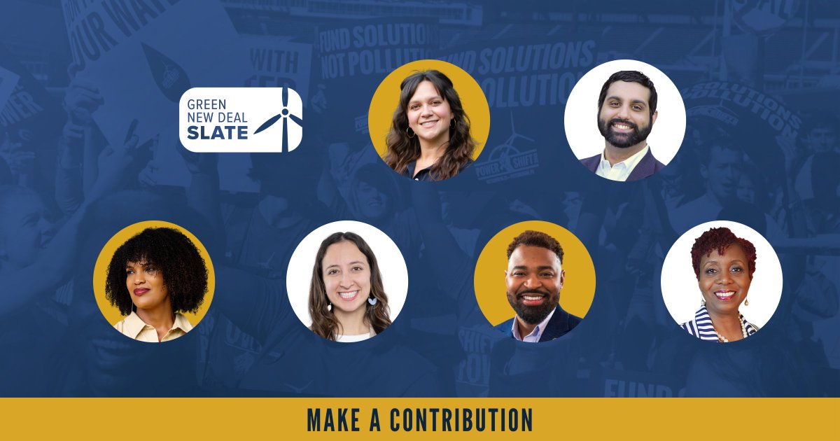 LeadLocally's tweet image. We’re excited to launch our Green New Deal down ballot fall slate! We need states &amp;amp; cities to take bold measures towards clean energy &amp;amp; env justice - which is why we pulled together some of the most impt races this year. Help them win by donating today! 🧵 secure.actblue.com/donate/climate…