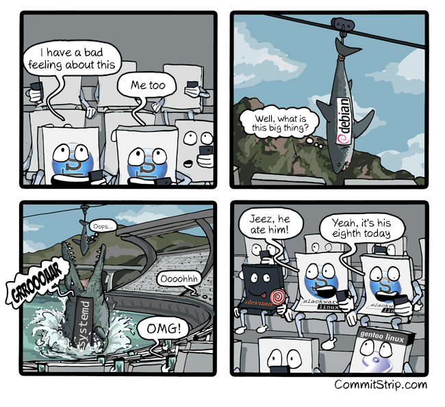 Our distro is what real hackers prefer, no matter what most people use without knowing or what the IBM/Linux armada wants you to depend upon. We are what everyone wished Debian to be. We survived the takeover distrowatch.com/dwres.php?reso…