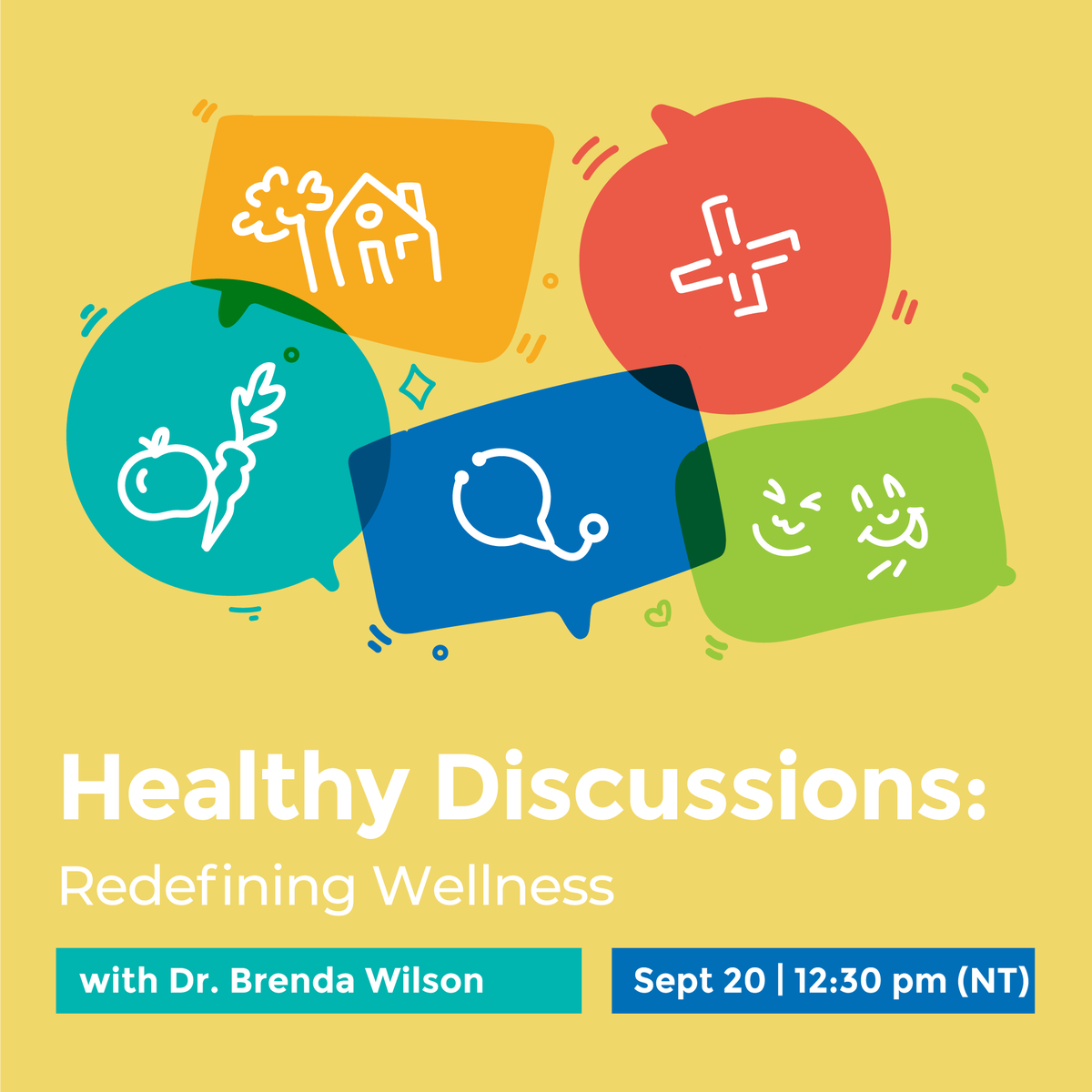 Healthy Discussions is back! Join us on Sept 20 for a chat with <a href="/MUNMed/">Faculty of Medicine</a>'s Dr. Brenda Wilson about how we define and manage our health and wellness, and the systems and resources that can help us on that journey. mun.webex.com/weblink/regist…