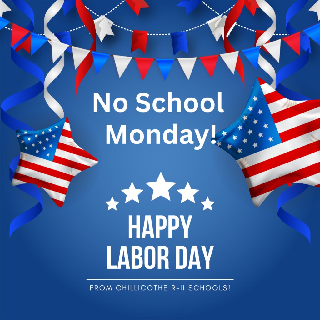 dewey_school's tweet photo. Just a friendly reminder to our Hornet family that there is no school  on Monday, September 4th in observance of Labor Day. Have a great three-day weekend, everyone! https://t.co/u3Yd3LGcSU