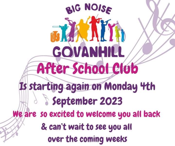 HolyCrossPri's tweet photo. Is there a nicer way to end the school day than a playground visit from Big Noise? Please see below for info on when after school clubs start back! #BigNoiseGovanhill #makeabignoise https://t.co/7UPwsW910F