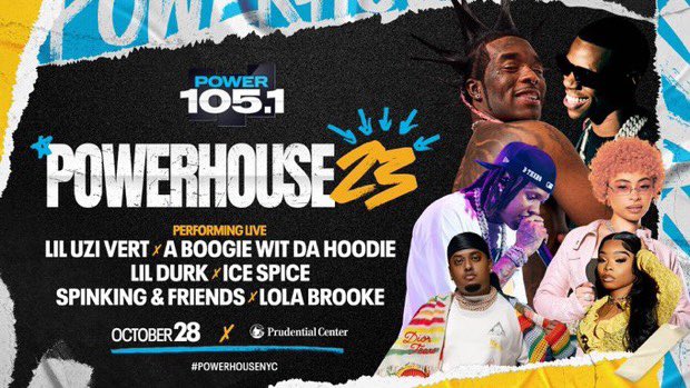 Music News : @Power1051 + @iHeartMedia announces “ Powerhouse 2023 “ Lineup @LILUZIVERT  @icespicee_ @ArtistHBTL @lolabrooke718 @lildurk & more yeahimfamous.com/2023/08/31/mus… #Powerhouse2023 #PowerhouseNYC #IceSpice #LilUziVert #ABoogie #LilDurk