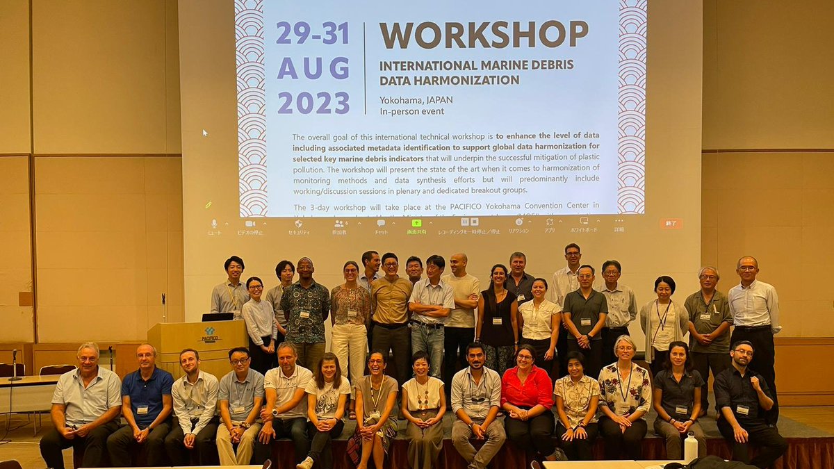 The #marinedebris data harmonization workshop comes to a close after 3 days of fruitful discussions with 47 experts from 16 countries! Thank you to our wonderful host - the Ministry of Environment Japan & all the participants! ➡️geoblueplanet.org/international-…