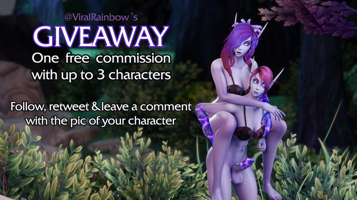 GIVEAWAY TIME!  

Winner will get a free commission with up to 3 characters of races I am usually working with  

Requirements are: 
-Follow me 
-Retweet this post 
-Leave a picture of your OC 
And optionally tag your friends to give them a chance  

!!!Ends September 15th!!!