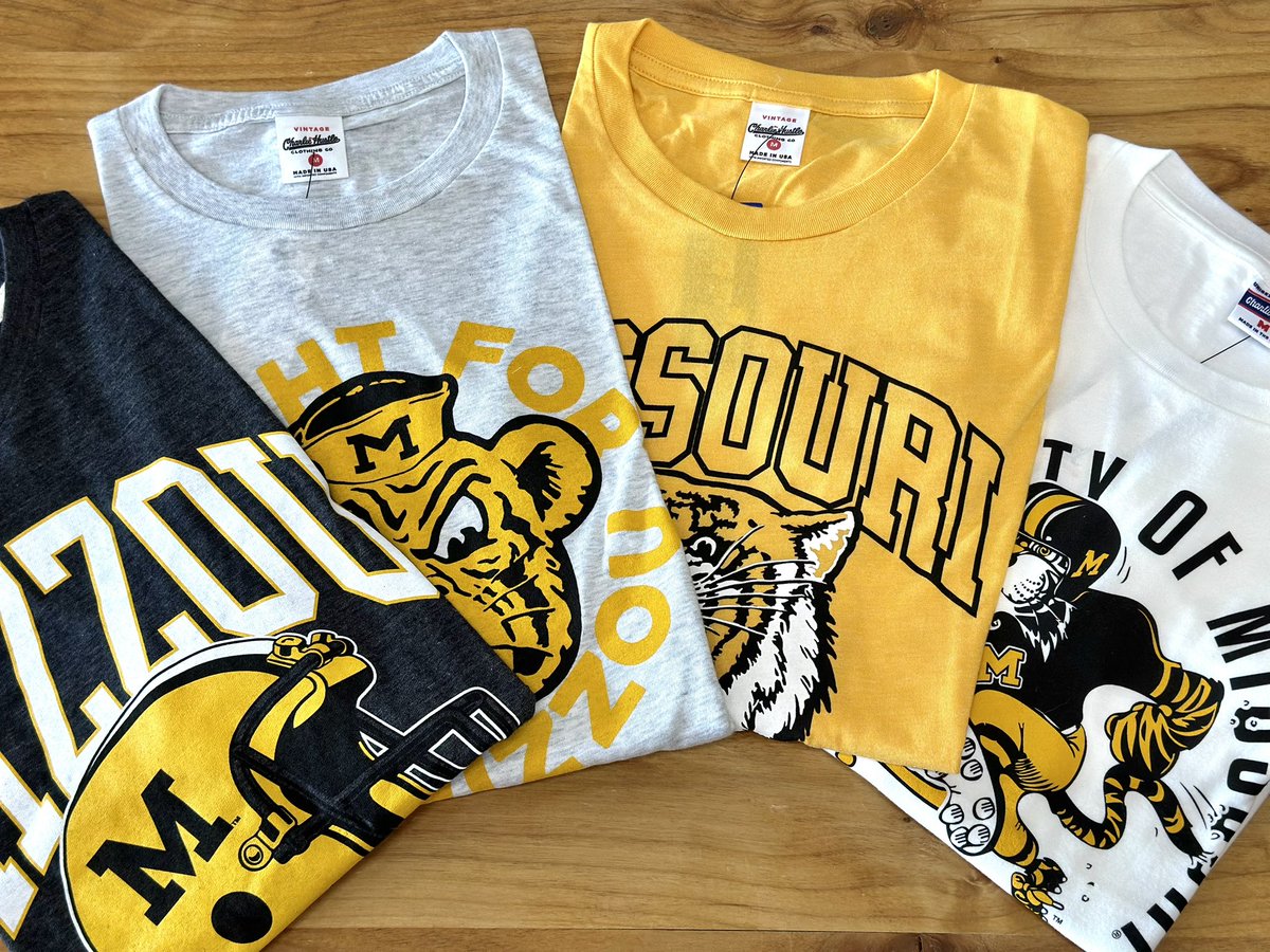 CharlieHustleCo's tweet photo. Tigers, it’s kick off time! 🐅 In honor of the start to football season it’s time to give Mizzou fans some love! Drop your score predictions below for a chance to win a tee from our new MU Collection!

#MIZ https://t.co/Jn7zgCT55x