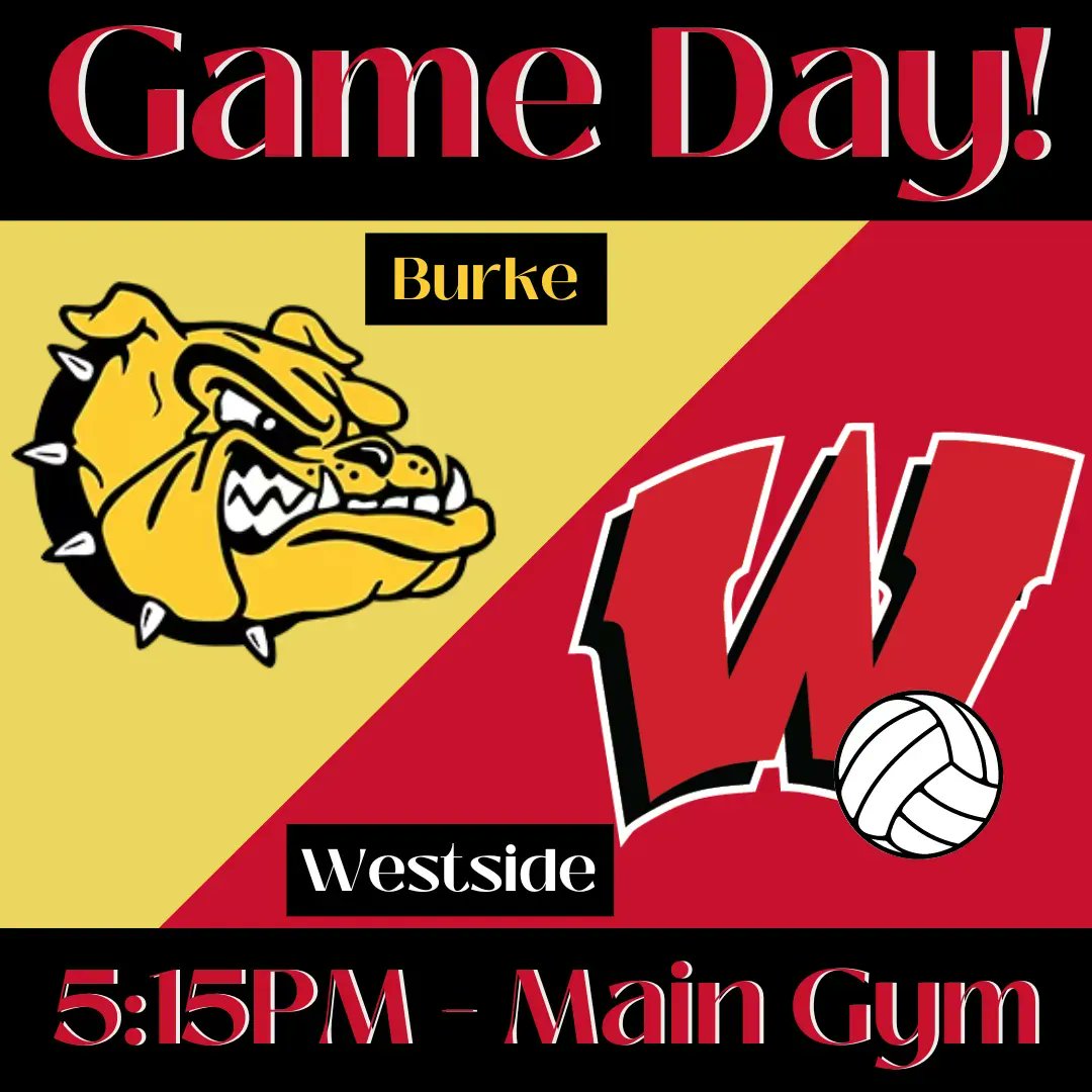 Game Day!
<a href="/WestsideVB66/">Westside High School Volleyball</a> takes the home court for the first time this season!

Tonight, August 31
Burke vs Westside
First serve: 5:15PM
Main Gym

#RollSide