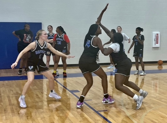 BHSLadyHornets's tweet photo. In the lab working on post-defense. Being physical. #ChangingOurMindset #Whatwillbreakyouπͺππ― https://t.co/uadEgDhhju