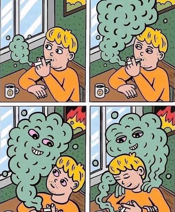 SPACECANNABIS's tweet photo. Quando você fuma e parece que a maconha te abraça https://t.co/7PoWXEK8fR