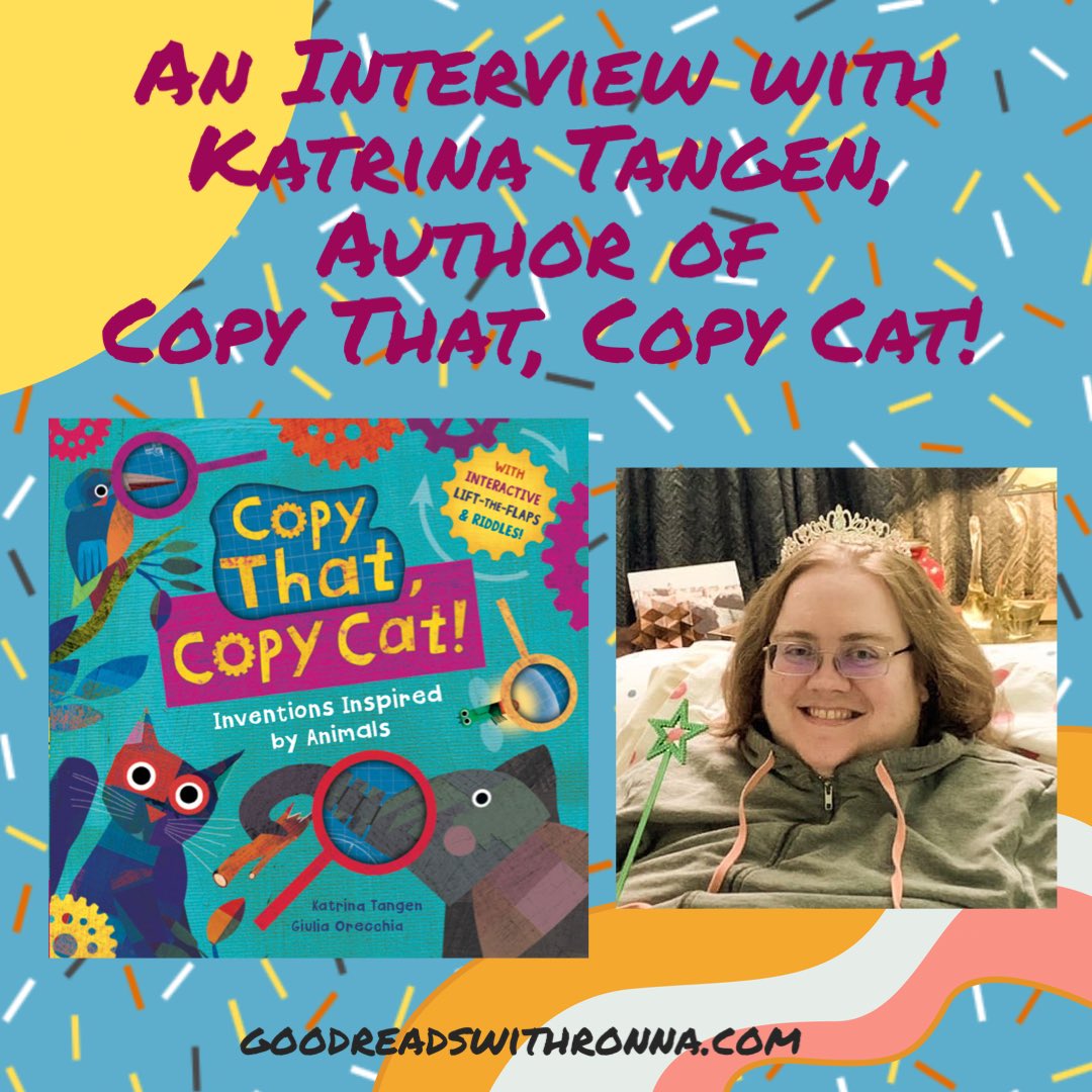 GoodReadsRonna's tweet photo. It’s a bird, it’s a plane … it’s biomimicry! @noranickumbooks interviews @katrinatangen about using riddles and interactive elements to make STEAM learning fun—and funny—in COPY THAT, COPY CAT! @BusyPBs @BarefootBooks
#kidlit #childrensbooks #https://wp.me/p3X25n-aKO https://t.co/7vgJauWBph