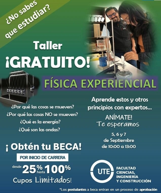 Quieres se reparte de los Talleres Gratuitos que ofrece la carrera de #ingenieriacivil 
📌 Regístrate comunicándote al 0958743351