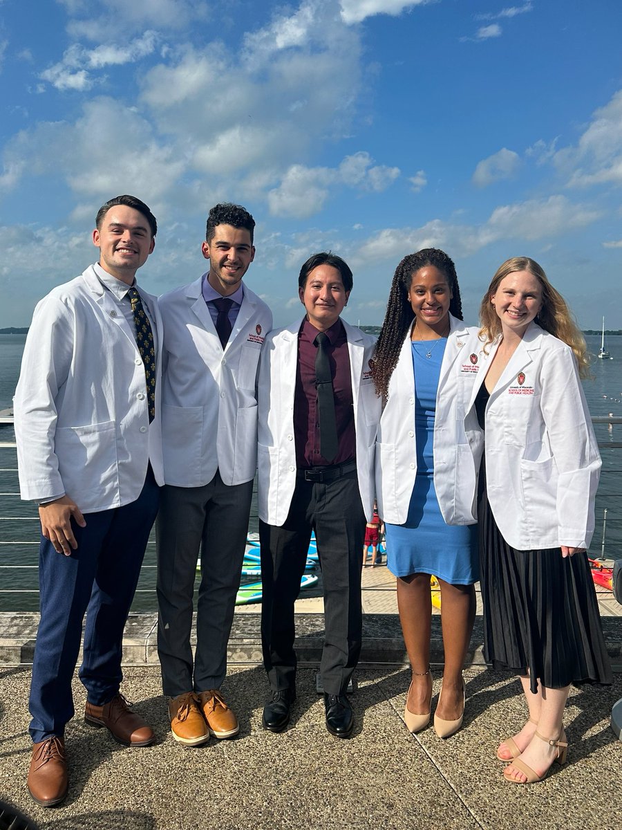 August 25th was a beautiful day in Madison for the White Coat Investiture Ceremony, a symbolic entry into the profession of medicine. Our MSTP M1's enjoyed the afternoon on the Terrace at the Memorial Union. #mstp #uwmadison