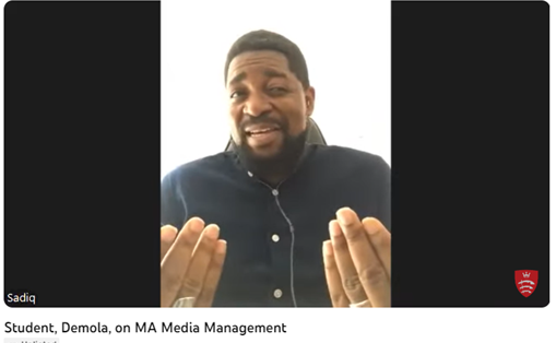 Thinking of becoming a media manager? Your search stops @MiddlesexUni. Don't take our word for it. See what current student Demola has to say about MA Media Management, interviewed by @AJDalton1 youtube.com/watch?v=eUkhPs…