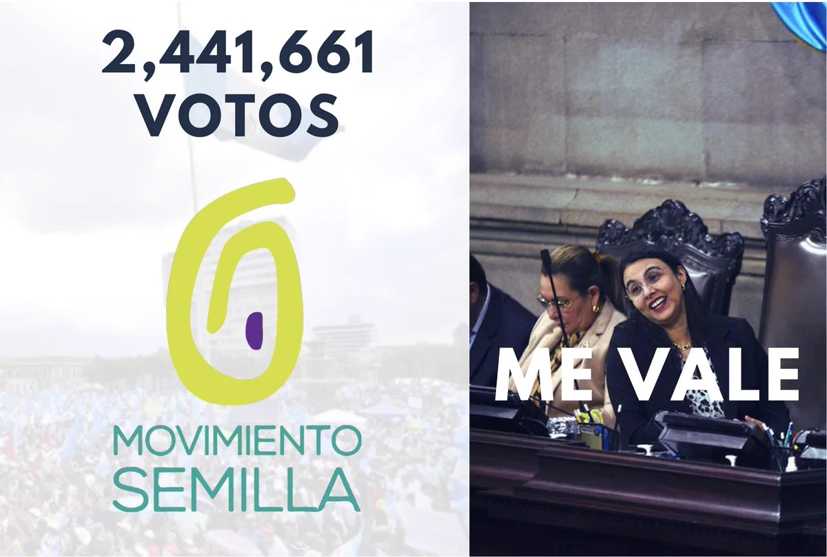 No les importan 2.4 millones de votos y les va a estar importando un par de amparos 

Cada RT 🔄 es un "Amiga <a href="/msemillagt/">Movimiento Semilla 🌱 🇬🇹</a> date cuenta"