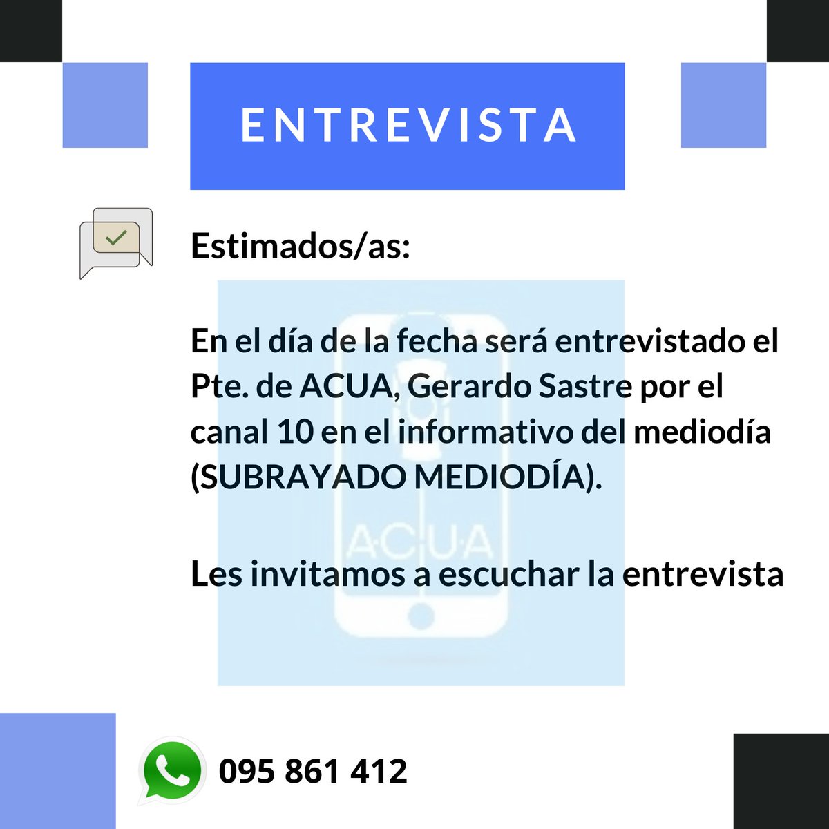 Asoc. de Conductores (@infoacua) on Twitter photo 