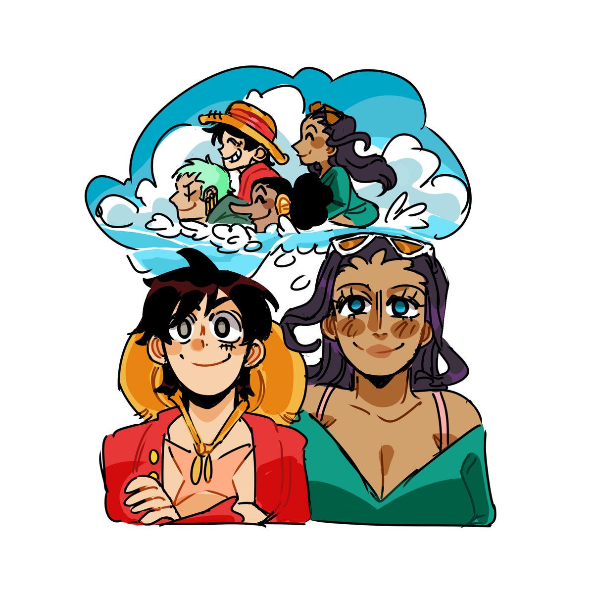 Me and robin can’t swim!

#ONEPIECE