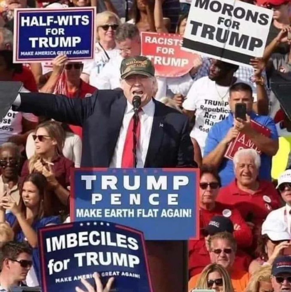 JMcCainNvrTrump's tweet photo. I bow to the genius who made this. #MAGAMorons #TrumpForPrison2024 #DumbTrumpers https://t.co/0at5DYIXF1