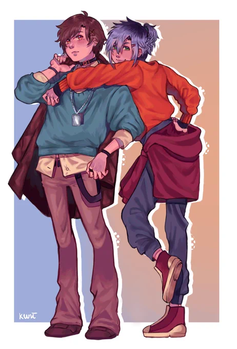 Theyre both on their way to grab coffee at starbucks#oc #ocart 