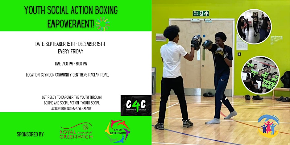 Champions4Change are a local boxing group running from Glyndon Community Centre. Some great initiatives starting soon for Youths, Women & Girls & targeting Diabetes. Check out @CC_C4C for further information.