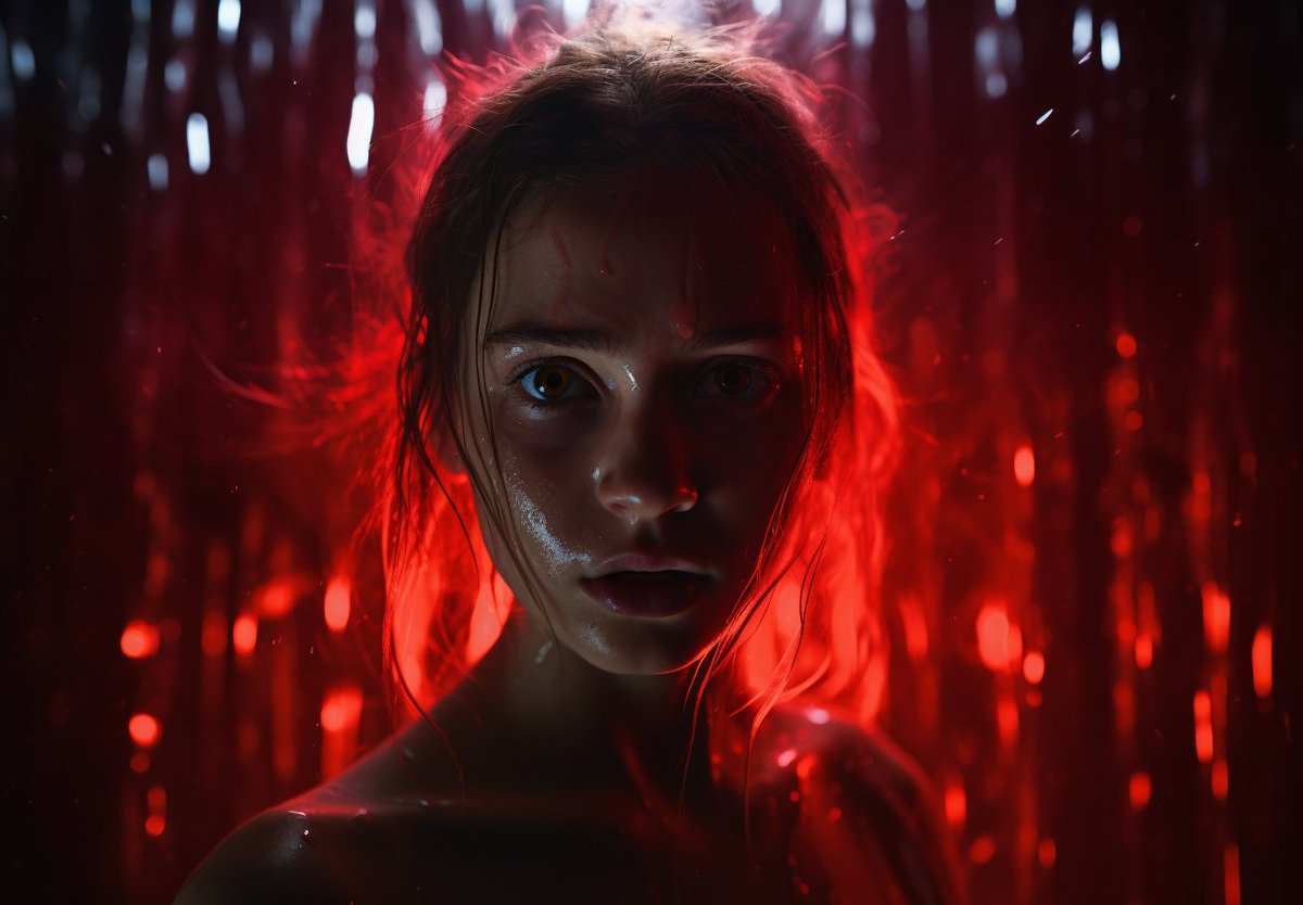 CGouaze's tweet photo. 📸 Prompt Deep Dive: Crimson Girl 

"a girl is standing in front of an open dark room, with on her face, in the style of crimson, disfigured forms, 32k uhd, cildo meireles, rtx on, close-up, ue5 --ar 128:89"

1. Primary Subject: 
"a girl is standing in front of an open dark room"
This immediately sets a mysterious and potentially eerie scene. The girl is positioned against a dark room backdrop, evoking feelings of uncertainty or impending danger.

2. Facial Detail: "with on her face" 
This portion of the prompt seems incomplete or misphrased but it suggests something is on the girl's face, but doesn't specify what.

3. Style & Color: "in the style of crimson, disfigured forms"
The choice of "crimson" suggests an intense red hue, often associated with blood or passion. 
The "disfigured forms" amplify the eerie atmosphere, hinting at something abnormal or terrifying being present.

4. Resolution: "32k uhd"  
This indicates a very high resolution for the image, ensuring the image will be of extreme detail.

5. Artistic Inspiration: "cildo meireles"  
Cildo Meireles is a Brazilian conceptual artist known for his immersive installations. Mentioning him suggests the image might incorporate elements of conceptual art or themes from immersive art installations.

6. Technology: "rtx on" 
This refers to NVIDIA's ray tracing technology, allowing for realistic lighting and reflection effects in digital imagery.

7. Perspective: "close-up" 
This indicates the image will be a close shot, likely focusing on the girl's face or a specific portion of the scene.

8. Rendering Engine: "ue5"
This refers to Unreal Engine 5, a popular game engine used for creating high-quality digital visuals.

9. Aspect Ratio: "--ar 128:89"  
An unusual aspect ratio, wider than standard cinematic ratios. This could mean the image is intended for a specific screen or format.
