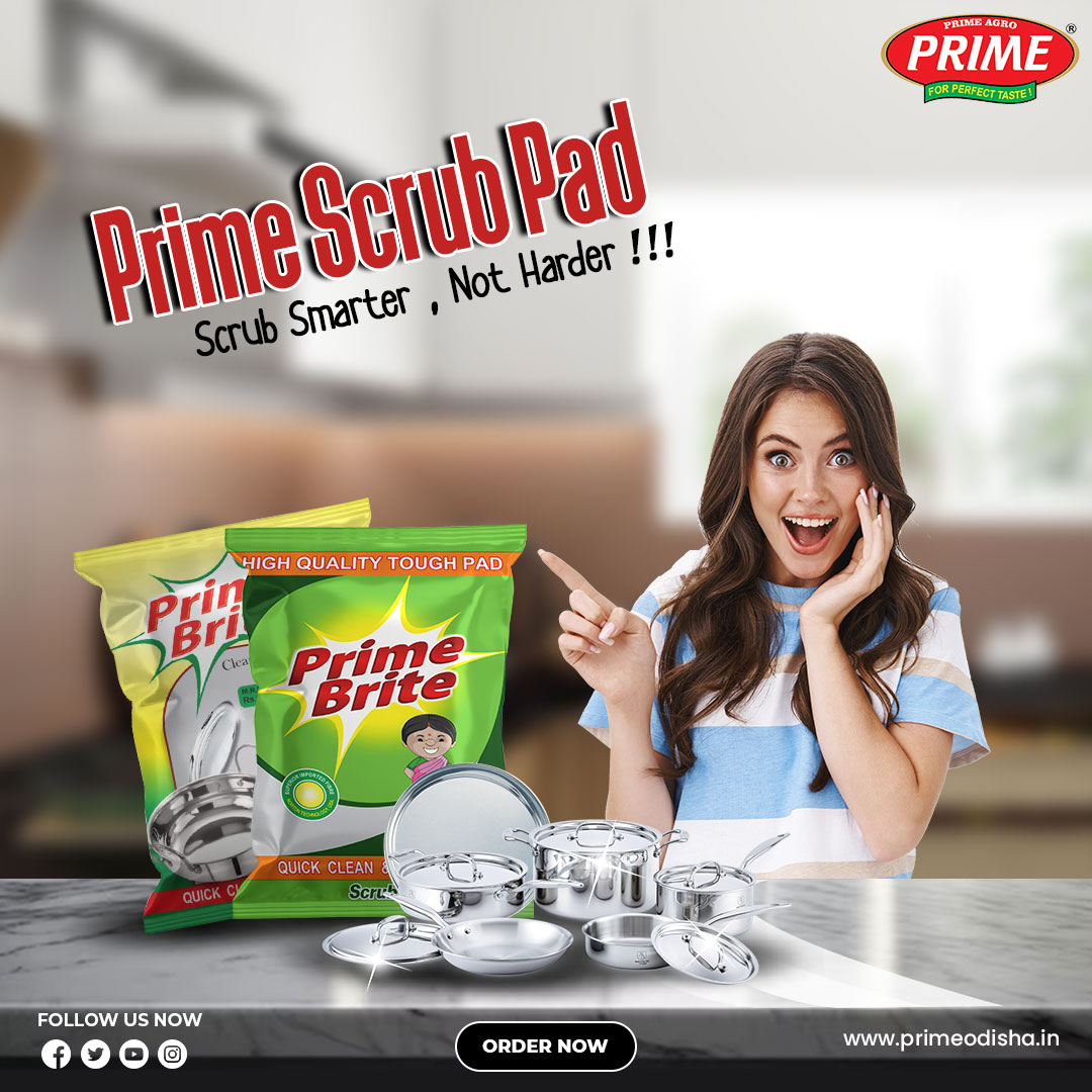 primeagroodisha's tweet photo. Meet your new cleaning sidekick! Prime Scrub Pads are here to make messes disappear and surfaces sparkle.

Buy Now - https://t.co/CZ93UWdH7N

#dishcleaner #dishcleanup #sparklingdishes #primehomecare #primescrubpad #primemasala #primeproducts #primeodisha #primeagrofood https://t.co/LgngBfLnJM