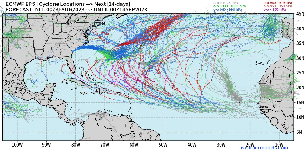 philklotzbach's tweet photo. CSU has issued its next two-week Atlantic #hurricane forecast and calls for the most likely chance of above-normal activity (70%) with near normal (25%) and below-normal (5%) being less likely:

https://t.co/8GimzWU672 https://t.co/6qoSR9hKqv