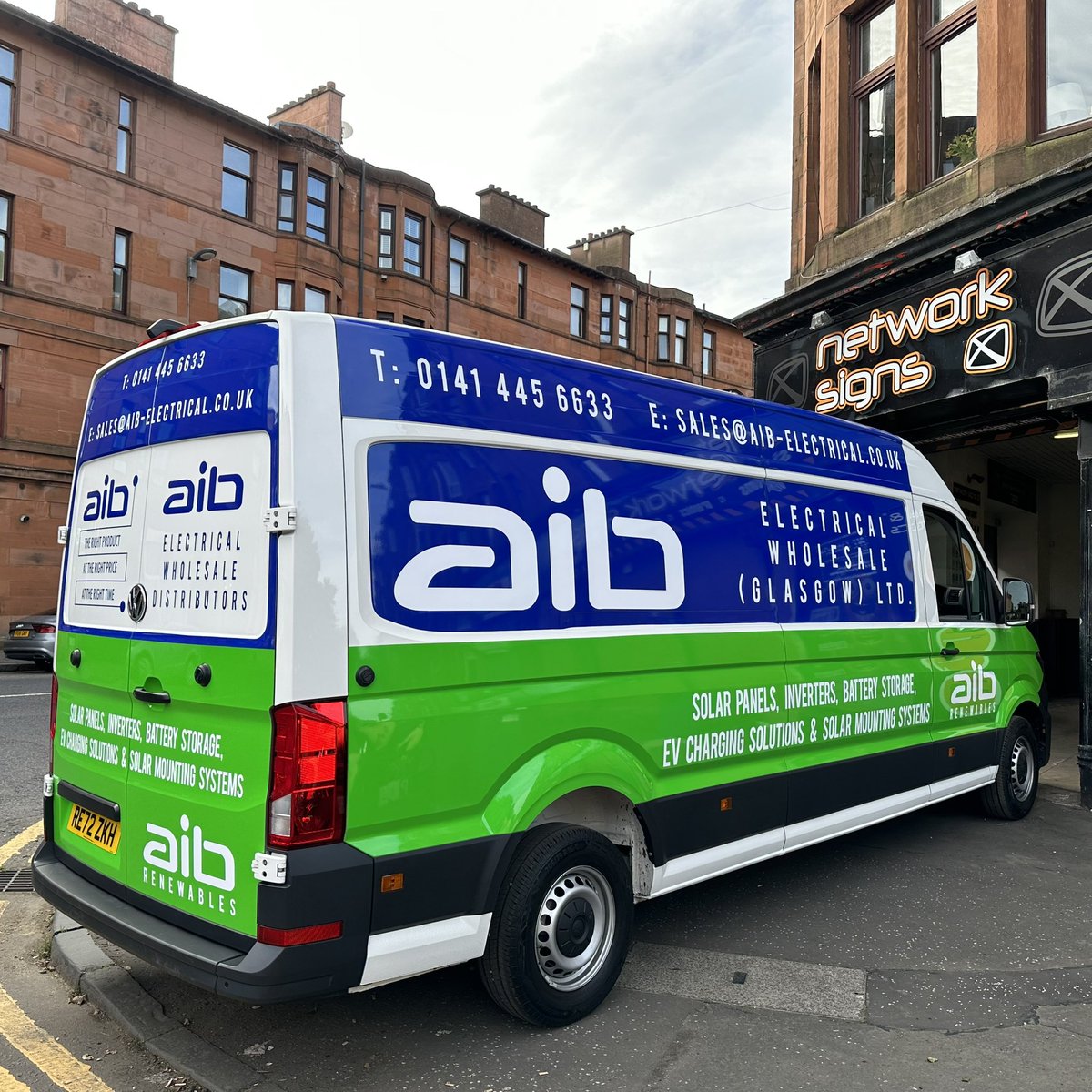networksigns's tweet image. Part wrap installed this week for aib electrical wholesalers. #networksigns #glasgow #vangraphics