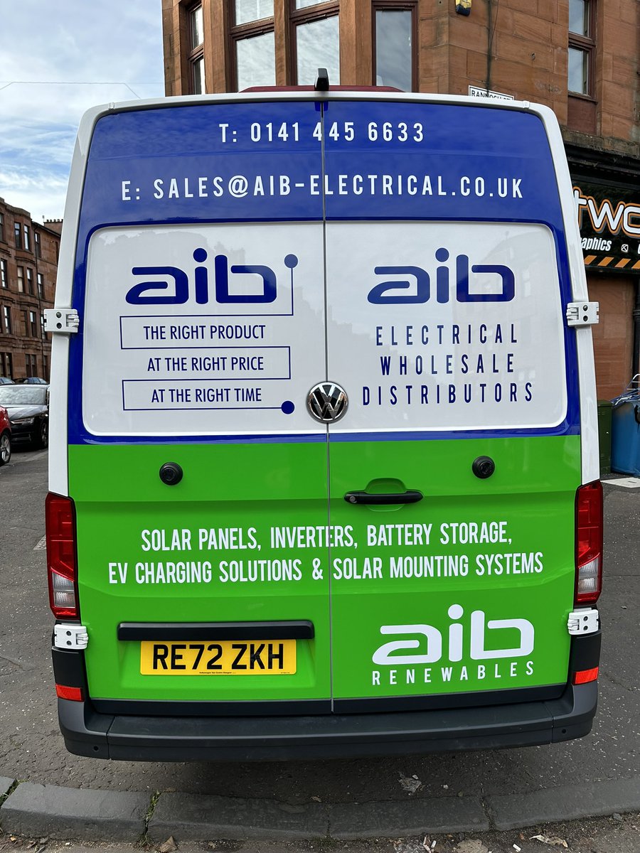 networksigns's tweet image. Part wrap installed this week for aib electrical wholesalers. #networksigns #glasgow #vangraphics