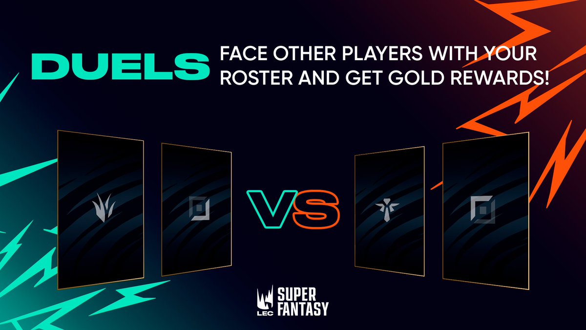 SuperFantasyLEC's tweet photo. Remember that DUELS are available each gameday, even TODAY! #SuperFantasyLEC

➡️https://t.co/BSEdc28wwe https://t.co/1UfhScjQvg