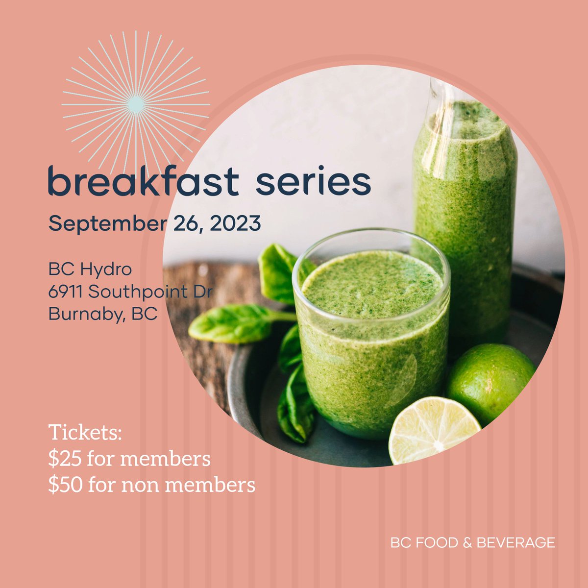 Our next Breakfast Series event is happening next month, on September 26! Join us at BC Hydro in Burnaby for a full buffet breakfast ☕️🥓, engaging speakers and networking. ✨

Sign up: bcfb.ca/events/septemb…