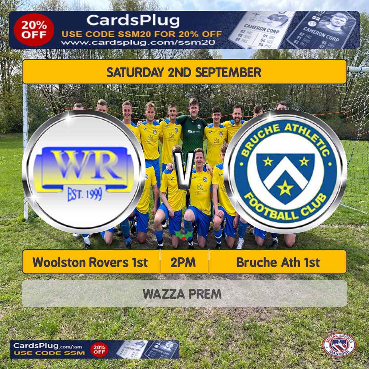Bruche Athletic FC (@bruche_fc) on Twitter photo 1st game of the season and 1st game in the prem away vs <a href="/WoolstonFC/">Woolston Rovers FC</a> .
The boys are ready to show what they have got after a great session WednesdayπͺπΌ
πBirchwood High Azzy
β°2pm
1st official game under manager riggers, looking to start strong. UTFBππ³ 1st game of the season and 1st game in the prem away vs <a href="/WoolstonFC/">Woolston Rovers FC</a> .
The boys are ready to show what they have got after a great session WednesdayπͺπΌ
πBirchwood High Azzy
β°2pm
1st official game under manager riggers, looking to start strong. UTFBππ³