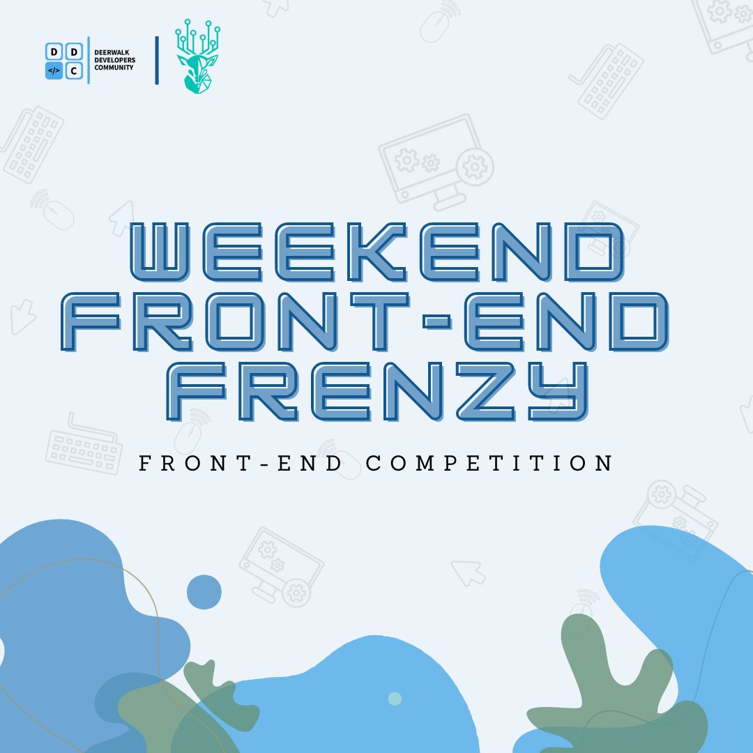 DeerwalkC's tweet photo. Deerwalk Developers Community, in collaboration with the Software Club, is excited to invite you to an upcoming event that is sure to ignite your coding creativity - Weekend Frontend Frenzy!
#thesoftwareclub https://t.co/7OJ8vYHfso