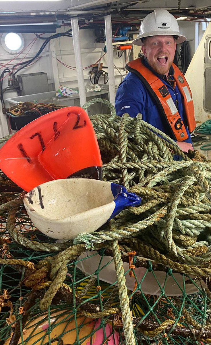 The_Temp709's tweet photo. 1000ft of rope removed from North Atlantic Right Whale Habitat in the Gulf of St. Lawrence! @marineinstitute #ghostgear #GhostGearRetrivealProject https://t.co/zMD7eGgydx