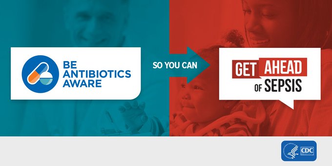 SIDPharm's tweet photo. September is Sepsis Awareness Month. Sepsis is the body’s extreme response to an #infection and is a life-threatening medical emergency. Order and share @CDCgov's FREE materials to learn how you and your loved ones can get ahead of #sepsis https://t.co/kQTm3lhkVU #SAM2023 https://t.co/F8qXTx2GfS