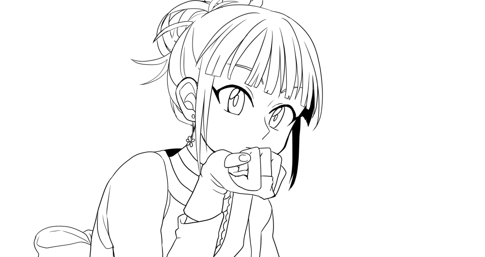 まこと上手いこと描けた気がするユリちゃん(自画自賛) 