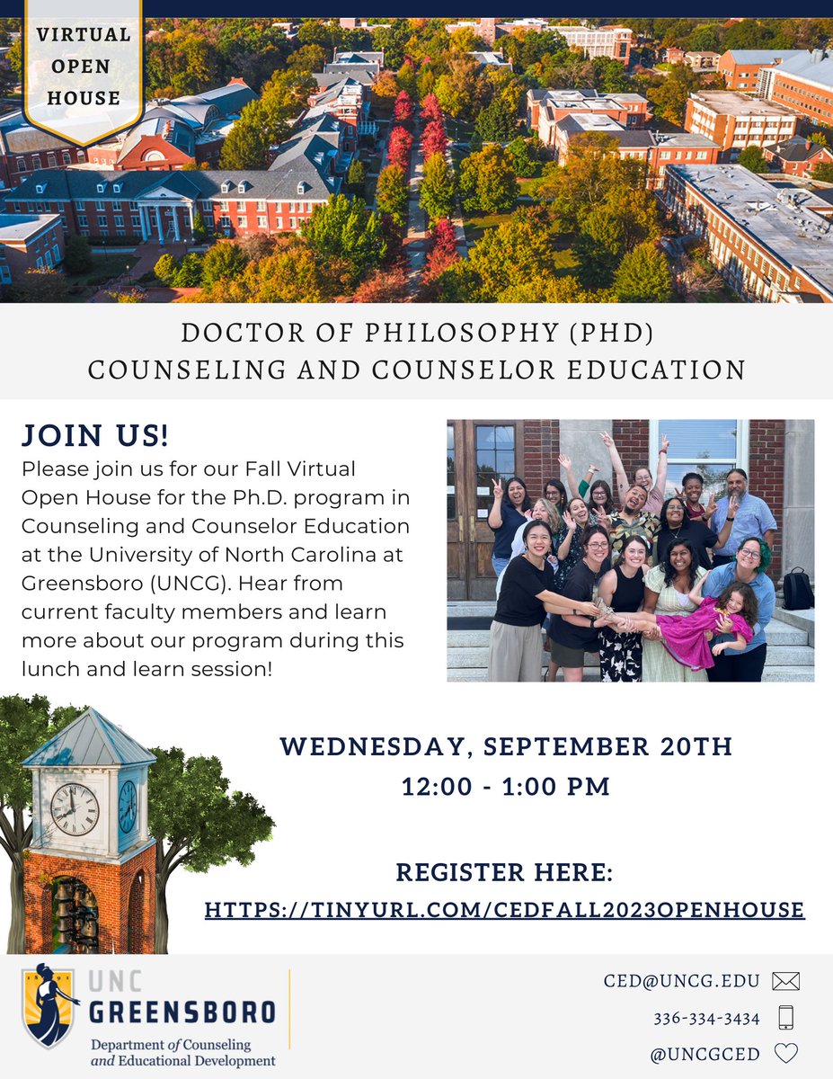 Interested in doctoral studies? Come learn more about our doctoral program in CED! Register here: tinyurl.com/CEDFall2023ope…