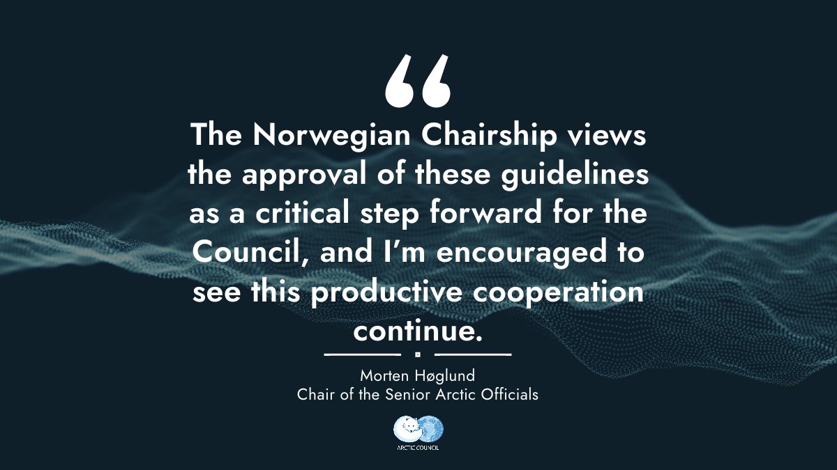 Arctic Council (@arcticcouncil) on Twitter photo This week, the Arctic States reached consensus, in consultation with the Indigenous Permanent Participants, on a first set of modalities for the resumption of Working Group-level work. Get the full status update from <a href="/ArcticSAONorway/">Morten Høglund</a> here 👉 arctic-council.org/news/three-mon… This week, the Arctic States reached consensus, in consultation with the Indigenous Permanent Participants, on a first set of modalities for the resumption of Working Group-level work. Get the full status update from <a href="/ArcticSAONorway/">Morten Høglund</a> here 👉 arctic-council.org/news/three-mon…