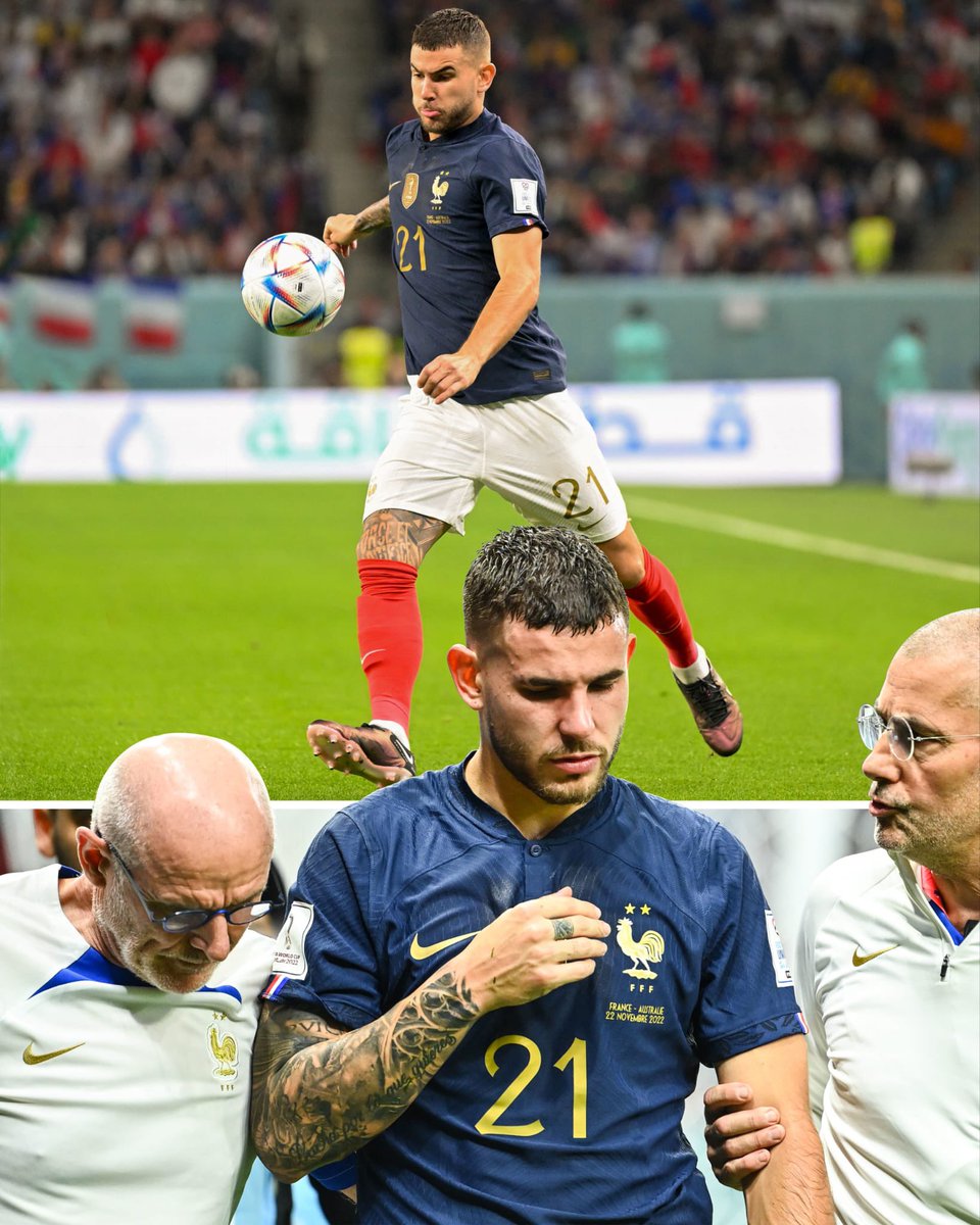 𝗟𝗲 𝗿𝗲𝘁𝗼𝘂𝗿 𝗱𝘂 𝗴𝘂𝗲𝗿𝗿𝗶𝗲𝗿 ⚔️ 9 mois après sa grave blessure subie lors de la Coupe du Monde, @LucasHernandez est de retour dans le groupe 🙌💙 #FiersdetreBleus