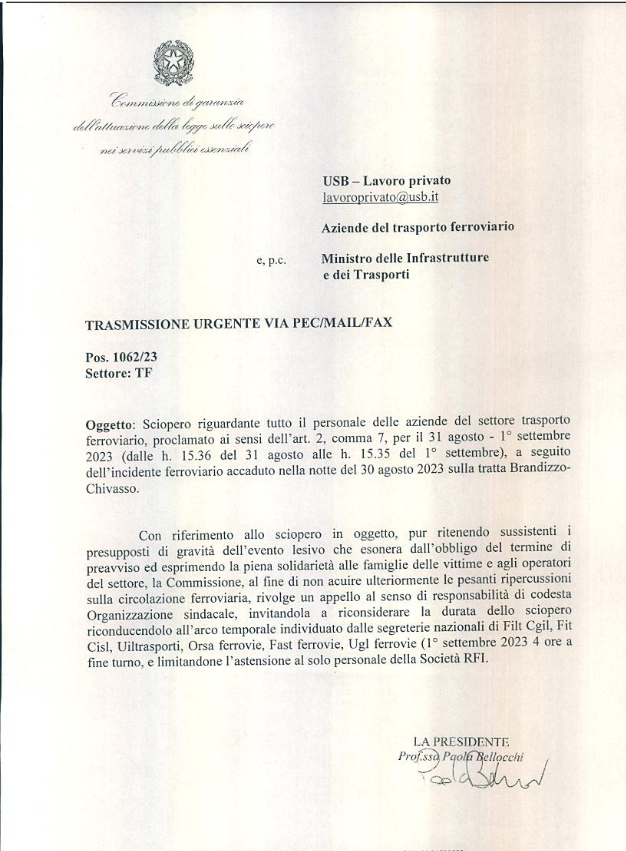 usbsindacato's tweet image. la commissione di garanzia degli scioperi
"pur ritenendo la sussistenza dell'evento lesivo"
"per non aumentare il disagio"
 invita USB a desistere da quello di 24 ore e ad aderire a quello di 4 di CGILCISLUIL

USB conferma le 24 H

#omicidiosullavoro
🔽🔽
usb.it/leggi-notizia/…