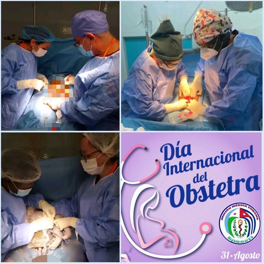 31 de Agosto se rinde homenaje a la obstetricia y los profesionales de la salud que se dedican a ejercer esta disciplina en especial a los Colaboradores de la #BMCDJ🇨🇺🇩🇯
#CubaCoopera🇨🇺
#CubaEsAmor❤️
 #CubaSalvaVidas 
#CubaPorLaSalud
 <a href="/Colaboracionqba/">Unidad Central de Cooperación Médica 🇨🇺</a>