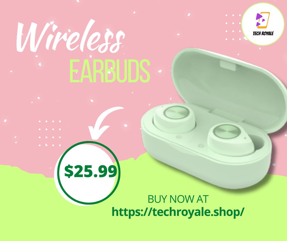 Embrace independence with our wireless earbuds just pure immersive sound on the go #wirelessearbuds #earbuds #wireless #mintgreen #electronics #gadgets #musthaves #gadgetmusthaves #affordableprices #shopnow #onlineshop #usa #Ohio #techroyaleshop
techroyale.shop
