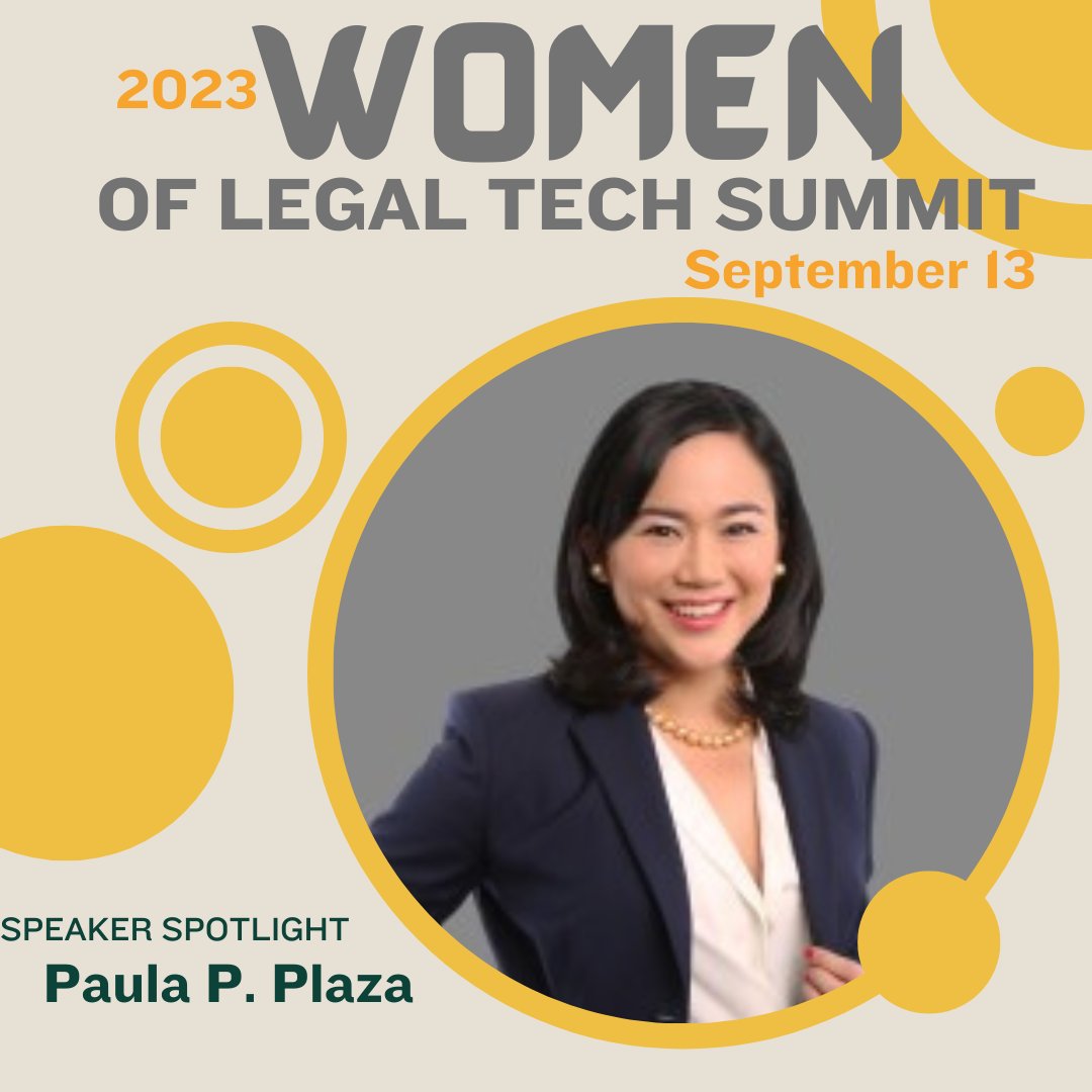 🌎 Inclusivity in #legaltech and #eD? Yes, please! Paula Plaza (bit.ly/3qJsnc7) discusses Inclusivity in eDiscovery and Tech: Embracing Opportunities at a Law Firm in a Foreign Country at the 2023 #WomenofLegalTech Summit. bit.ly/3zx5AkK 🌟#ABA #WomenRainmakers
