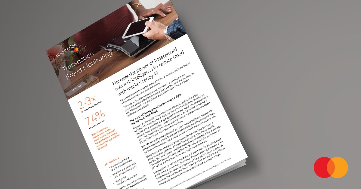 Brighterion, a Mastercard Company tweet media