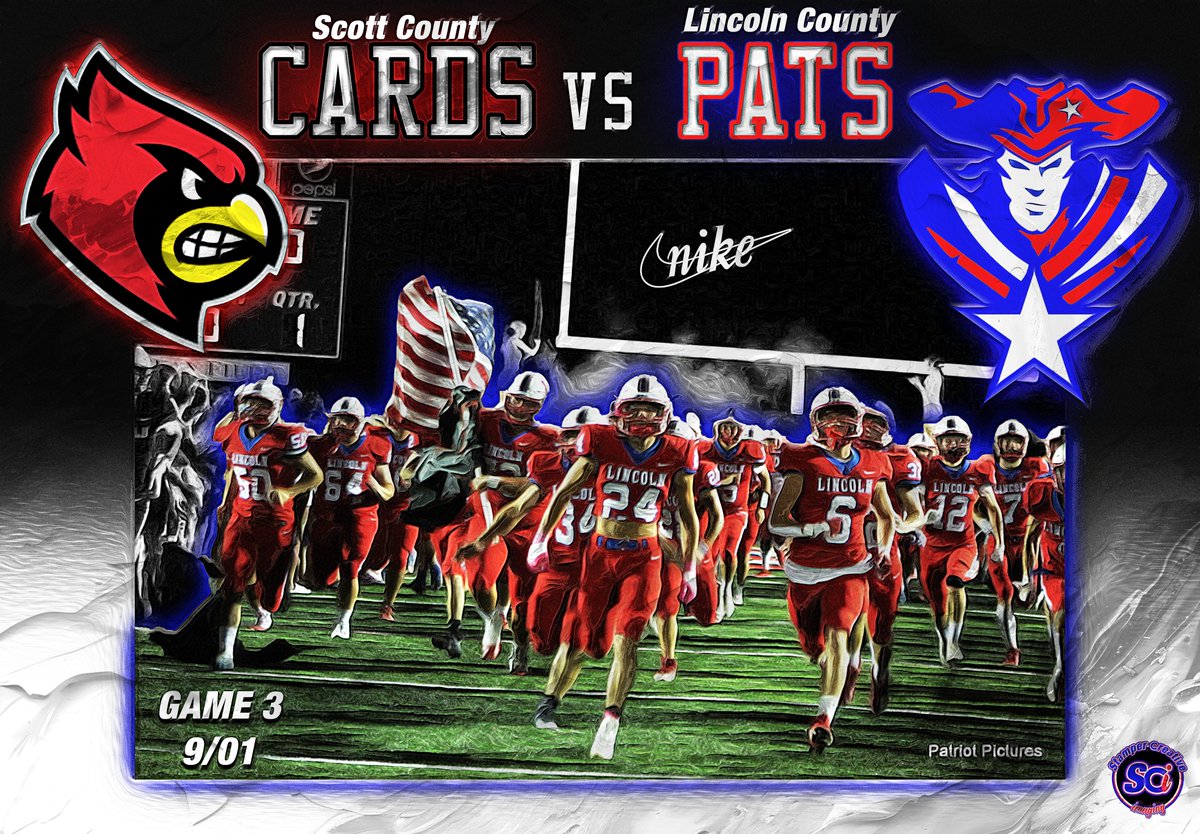 LCFB_Recruiting's tweet photo. 🏈GAME 3 🇺🇸 @LC_Patriots  Vs 🐦Scott Co 
🗓️9/1
🏟️LCHS☠️Death Valley
⏰730P
🎟️$6
📻 WPBK-FM, 102.9    
📺https://t.co/1IeC0nUzwn
#NOEASYWAYOUT @SawyerHorton01 @JADYIAHLC @joshjagg @LCKYAthletics @dancoop__ @_loganlawson_ @12thSports @QuadrupleCov859 @ElanLane @sethhorton33 https://t.co/IhNyD0CWH7