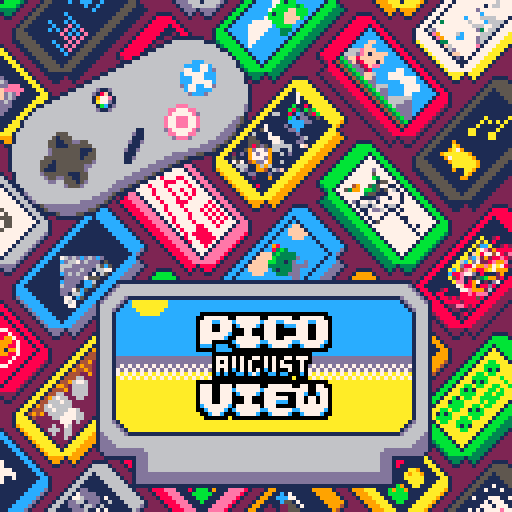 Here is Issue #8 of our PICO-8 monthly webzine Pico-View! August was another big month for game jams so we have many games, code, art, development, design insights for you this month.
#pico8 #gamedev #pixelart

Read it here: nerdyteachers.com/PICO-8/Pico-Vi…

Cover Art by <a href="/PJBgamer/">PJBgamer (moved)</a>